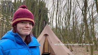 Half term camp | 2 days in the woods with the hot tent, cooked Ostrich.. did we like it?