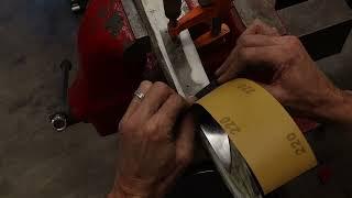 Satin finish how to- knife making -