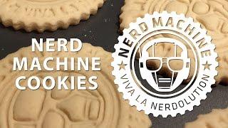 3D Printed Nerd Machine cookie cutter / tasty cookies!