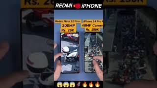 Redmi Note 12 Pro Plus Vs iPhone 14 Pro Max  #shorts #viral