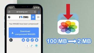 How To Compress Photos Size With Same Resolution on iPhone iOS 15 | Without Using Any App