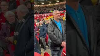 Liverpool fans singing  Ole’s at the wheel 