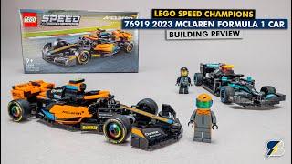 LEGO Speed Champions 76919 2023 McLaren Formula 1 race car detailed building review & comparison