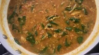 Chef Atul's Tadka Daal with Spinach