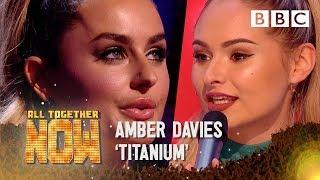 Reality TV Star Amber Davies faces 100 judges after 'Titanium' act - BBC All Together Now 