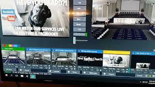 Livestream setup using vmix and PTZcameras over NDI.