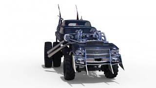 Gigahorse 3D model view from the movie Mad Max Fury road