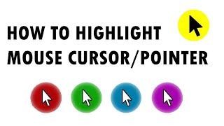 How to highlight a cursor in obs or in any software |  POINTER/CURSOR HIGHLIGHT FOCUS