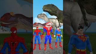 T-Rex Dinosaur Takes on Spider-Man in EPIC Battle! #dinosaur #dinosaurs #trex #spiderman