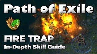 Path of Exile: FIRE TRAP In-depth Skill Guide (Mechanics, Support Gems & Passives)