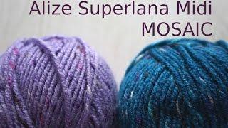 Обзор Alize Superlana Midi MOSAIC \\ стильные цветовые сочетания \\