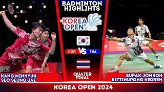 Kang/Seo (강민혁/서승재) vs Jomkoh/Kedren | Korea Open 2024 QF Badminton