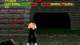 Mortal Kombat 1 defeated Shang Tsung early game version (Arcade) HD