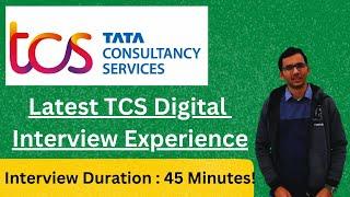 Latest TCS Interview Experience | Digital Role |  Interview Questions & Answers 