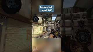 Next level teamwork #funnymoments #csgo #gaming