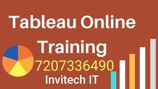 Tableau Online DEMO by Ravi(CorporateTrainer) +91 7207336490