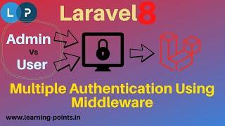 Multi login system using middleware | How to use user and admin login system | Laravel ui auth