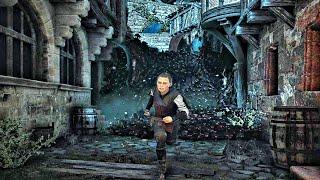 A Plague Tale Requiem - Rats Horde Destroy City Epic Escape Scene Gameplay (4K 60FPS)