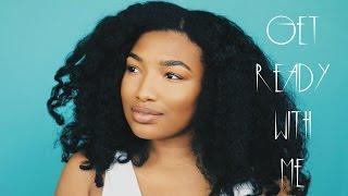 Quick GRWM: Natural Hair and Drugstore Makeup | Shay Currie