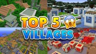 TOP 5 SECRET VILLAGE SEEDS in Minecraft! (Pocket Edition, Xbox, PC, Switch)