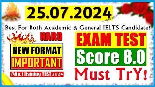 IELTS LISTENING PRACTICE TEST 2024 WITH ANSWERS | 25.07.2024