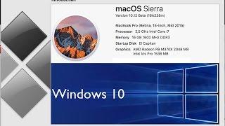 Download and/or Install Windows 10 on MAC OS Sierra using Bootcamp without USB Drive