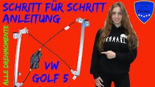 FENSTERHEBER VW GOLF 5 ERNEUERN / WECHSELN  SCHRITT FÜR SCHRITT ANLEITUNG  DIY TUTORIAL