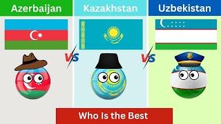 Azerbaijan vs Kazakhstan vs Uzbekistan Country Comparison 2023