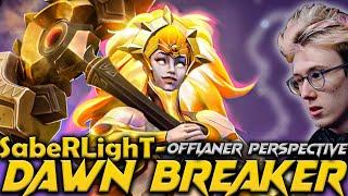 New Patch 7.36 SabeRLighT Dawnbreaker The Offlaner - Dota 2 Pro Gameplay #saberlight #dawnbreaker