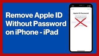 How To Remove Apple ID Without Password | Logout Apple ID Without Password (2024)