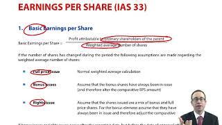 Earnings per share (IAS 33) - ACCA (SBR) lectures