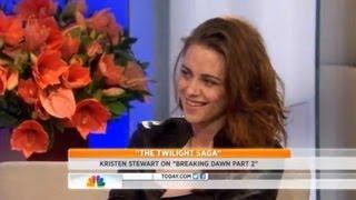 Kristen Stewart Talks Relationship Status with Robert Pattinson on TODAY Show