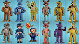 All animatronics & Secrets characters | Five Nights at Freddy's Movie 2024