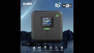 KuWFi 5G01Protable 5G Mobile SIM Router - How to setup and web ui show