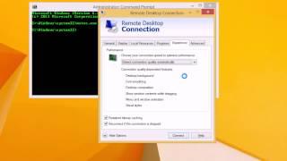 Windows 8.1: Connect to a computer remotely using Remote Desktop