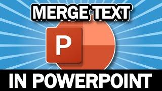 How To Merge Text With Background In Powerpoint