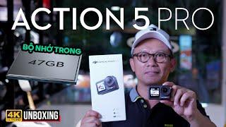 DJI ACTION 5 PRO - MÁY QUAY HÀNH ĐỘNG, QUAY MOTOVLOG CÓ BỘ NHỚ TRONG 47GB