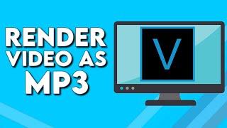 How To Render And Export a Video As MP3 on Sony Vegas Pro Tutorial For Begginers
