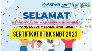 Penting, Masa Unduh Sertifikat UTBK-SNBT 2023 dan Kegunaannya.