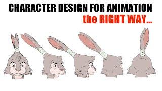 The Right way To Design Characters for ANIMATION - Not Puppetry.