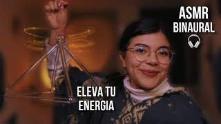 ASMR transmuta y eleva tu energía  reiki, pirámide de cristal, lluvia de fondo