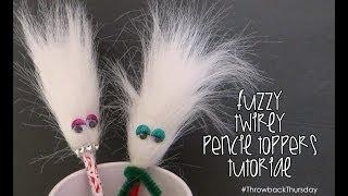 Retro Crafts: Fuzzy Pencil Topper