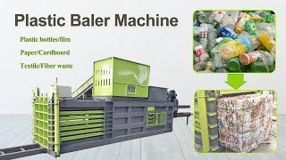 Plastic Baler Machine - PET Bottles/Plastic Film Baling Press Machine