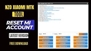 Nzo Xiaomi Mtk Tool 2024 Frp And Mi Account Remove Setup