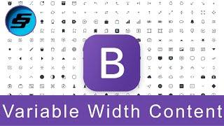 Variable Width Content - Bootstrap 5 Alpha Responsive Web Development and Design