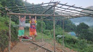 How to build a bamboo house and design the roof frame | Chúc Thị Duyên