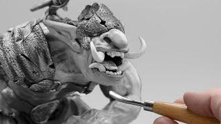 DIY Goblin Warrior Sculpture: Clay Modeling Tutorial