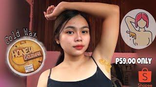 HOW I WAX MY UNDERARM USING COLDWAX||ERICKA