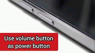 How to fix power button not working Use volume button as power button Enable double tap to wake up