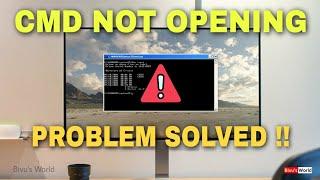 Command prompt not opening solved | cmd not open in windows 7 | cmd not working windows 10 | Bivu